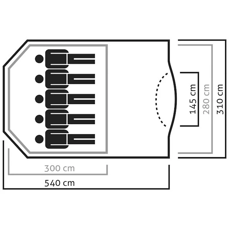 SALEWA Alpine Lodge 5 Tent - Afbeelding 4
