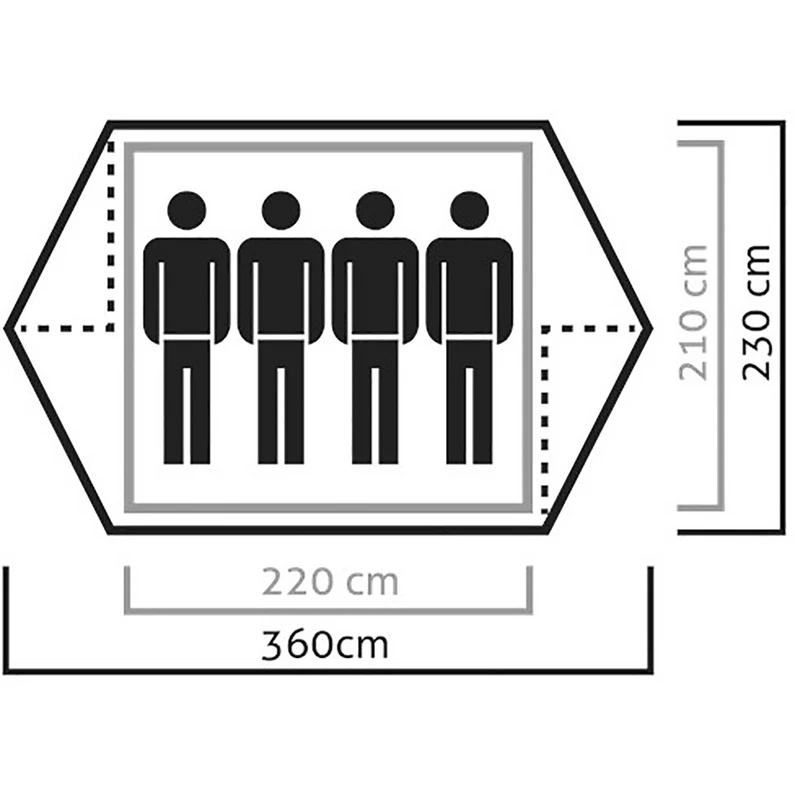 SALEWA Denali 4 Tent - Afbeelding 2