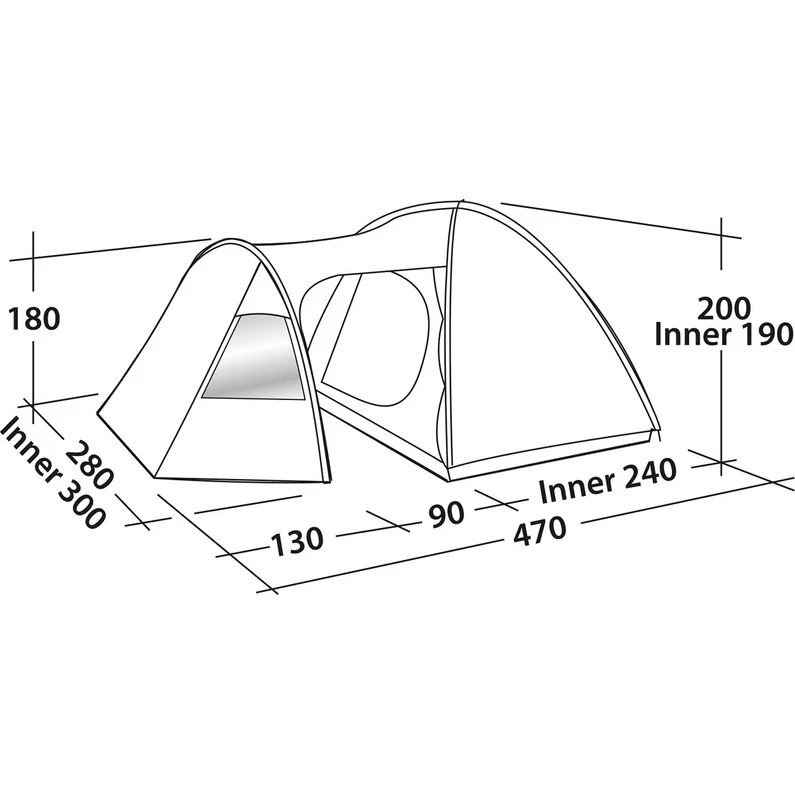 Easy Camp Eclipse 500 Tent - Afbeelding 2