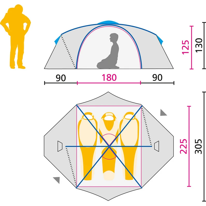 Jack Wolfskin Yellowstone III Vent Tent - Afbeelding 3
